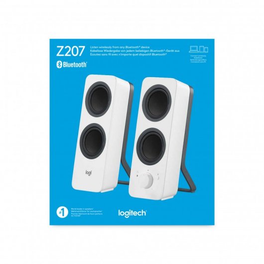 Logitech Z207 - Altavoces 2.0 Bluetooth 10W Blancos Altavoces | Logitech