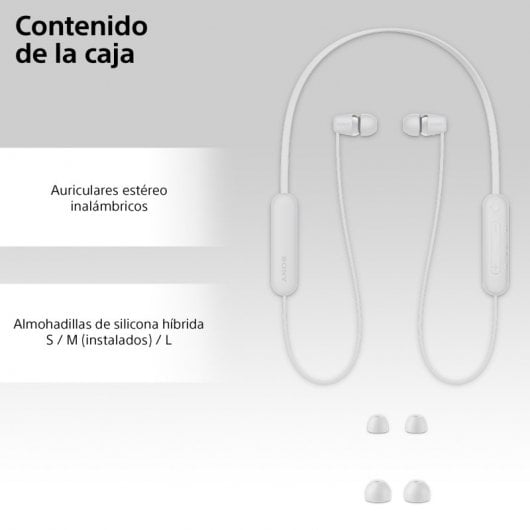 Sony WI-C100 - Auriculares Intraurales Bluetooth Blancos Todos los auriculares | SONY