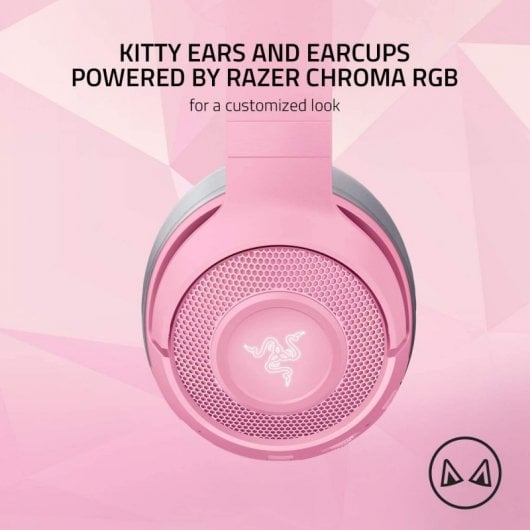 Razer Kraken Kitty - Auriculares Inalámbricos Bluetooth Gaming Rosas