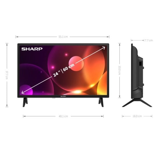 Sharp 24FA2E 24" LED, HD Ready, Smart TV Televisores | SHARP