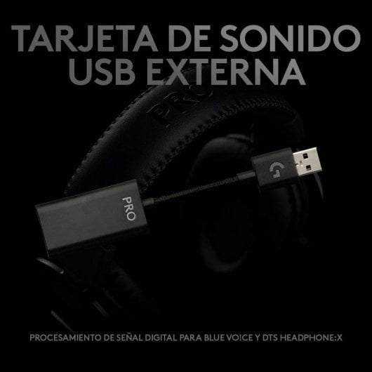 Logitech G PRO X - Auriculares Gaming 7.1 Negros