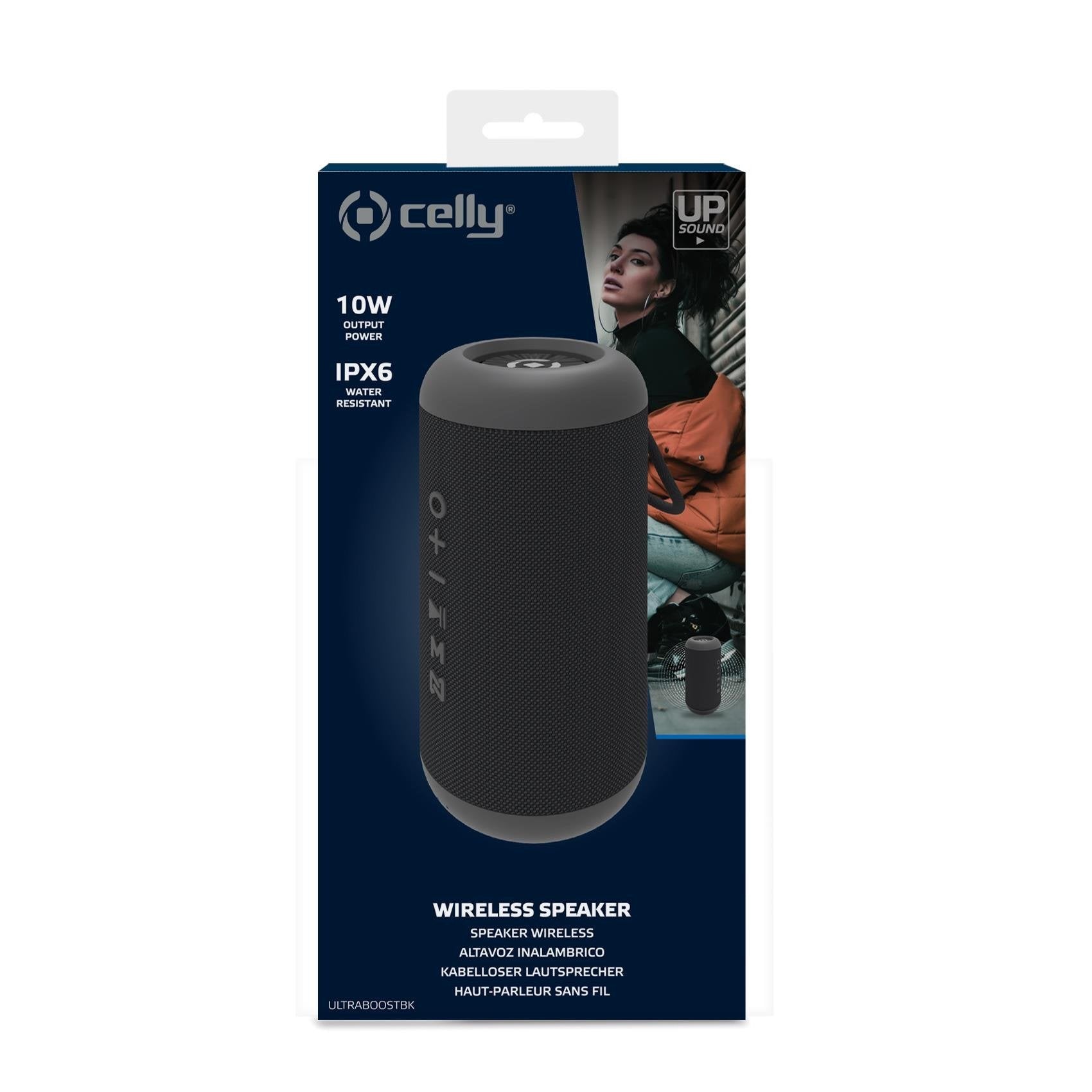 Celly ULTRABOOSTBK - Altavoz Portátil 10W Negro Altavoces | CELLY