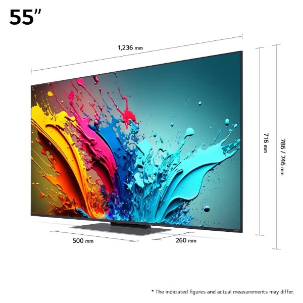 Tv LG QNED 55" 55QNED87T6B Smart TV, 4K Ultra HD, webOS 24