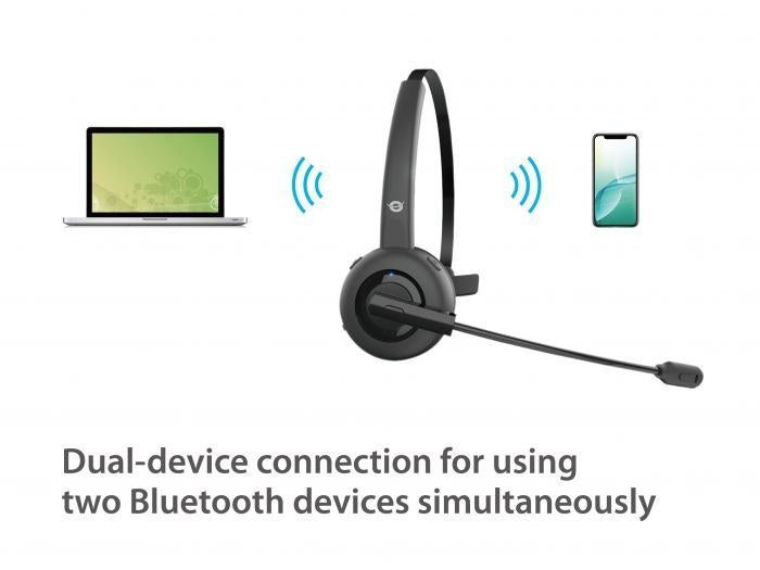 Conceptronic POLONA03BD - Auricular Inalámbrico Bluetooth con Estación de Carga Todos los auriculares | CONCEPTRONIC