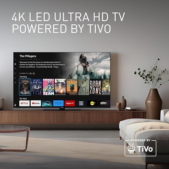 Panasonic 55&quot; TB-55 TVW60AEZ LED 4K Ultra HD, <tc>Smart TV</tc> with TiVo, HDR, Wifi, Bluetooth, Black