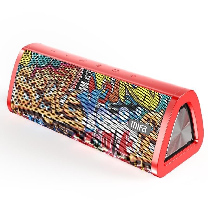 A10+ Portable Bluetooth Speaker 360° Stereo Sound 20W Red-Graffiti | Hifi Media Store