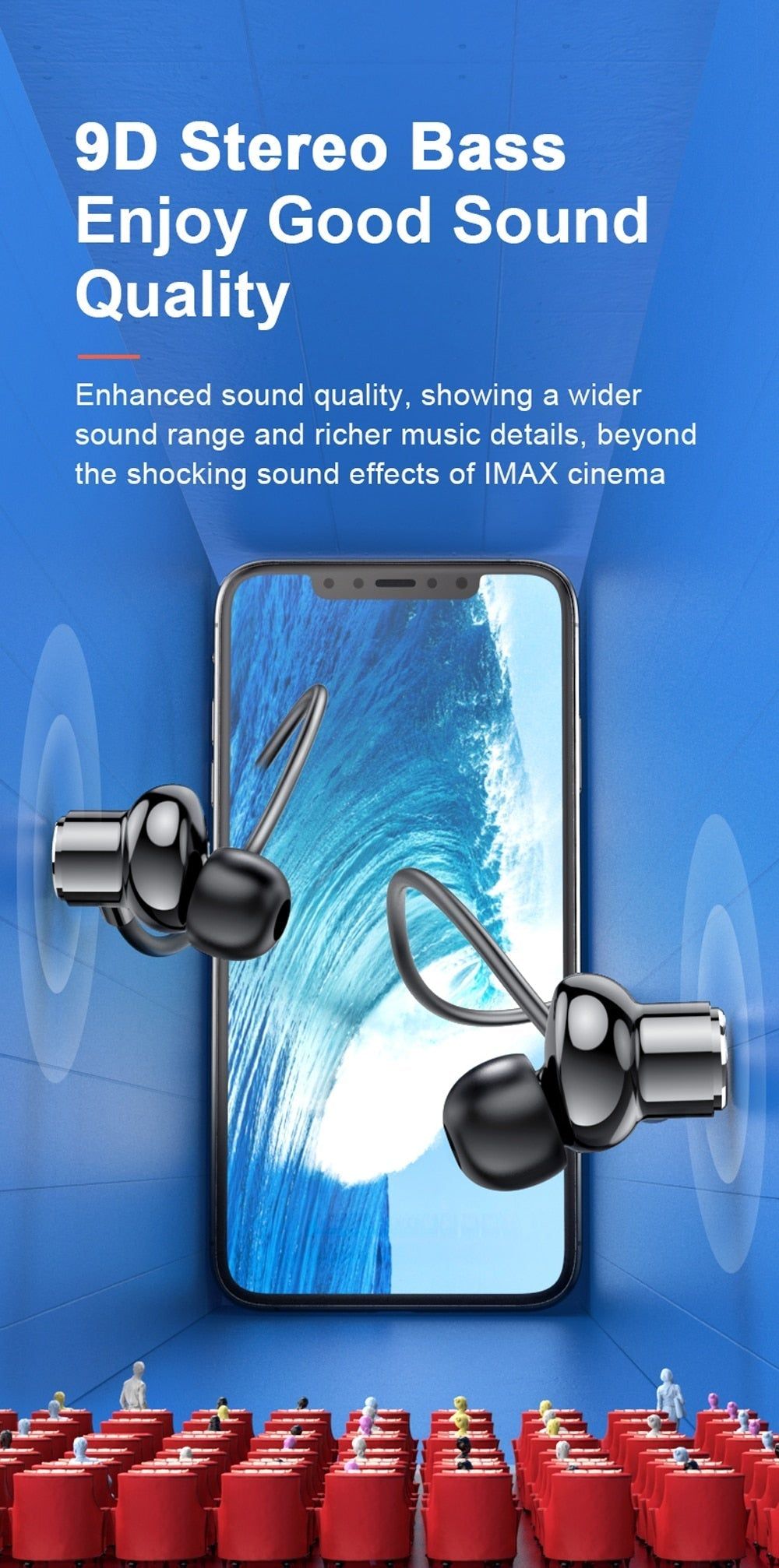 A12 Magnetic Bluetooth Earbuds with Neckband | Hifi Media Store