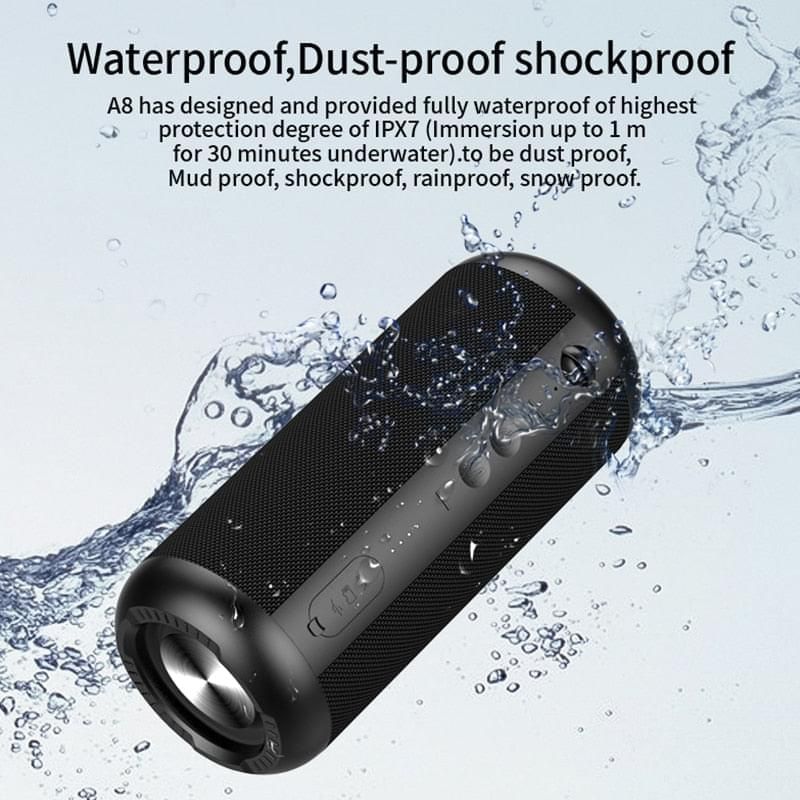 A8 Bluetooth Speaker 30W with Stereo Sound | Hifi Media Store