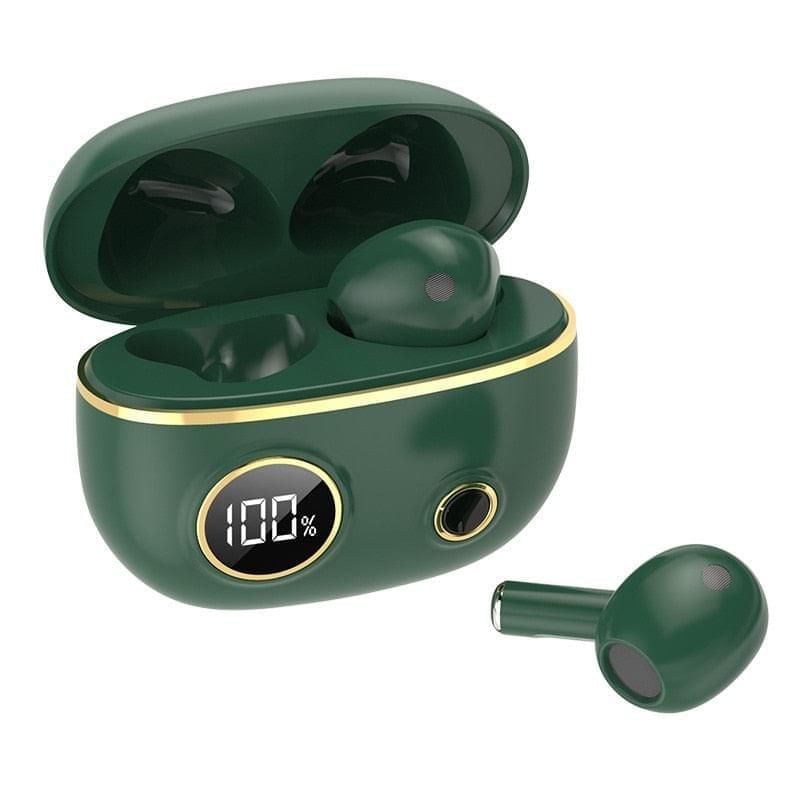APRO8 Earbuds TWS with Mic and Power Display on Case Green Global | Hifi Media Store