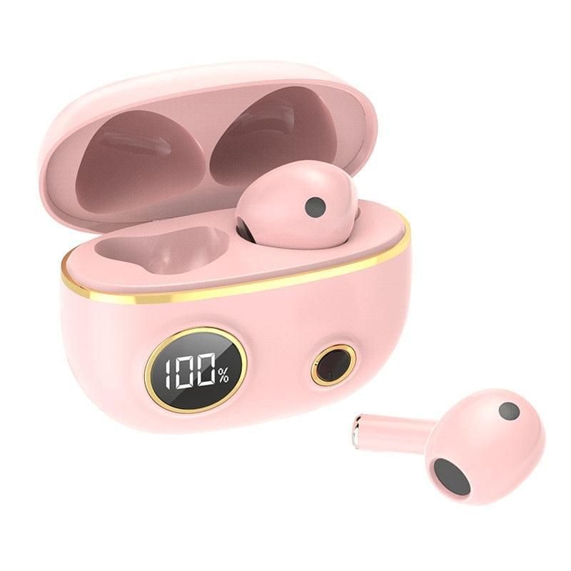 APRO8 Earbuds TWS with Mic and Power Display on Case Pink Global | Hifi Media Store