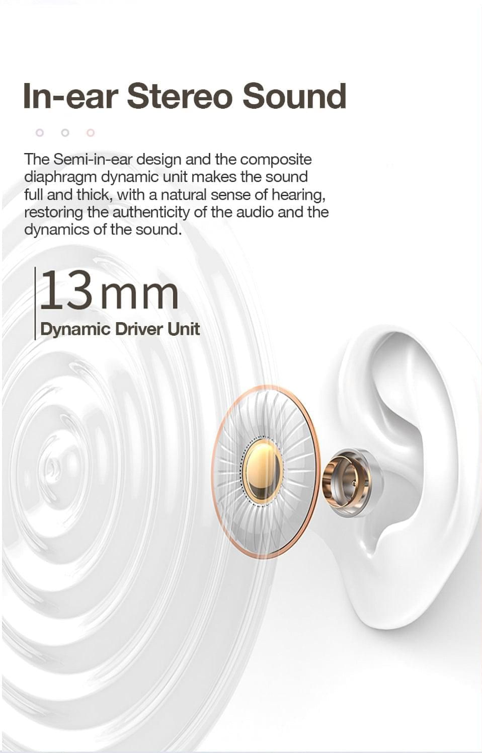 APRO8 Earbuds TWS with Mic and Power Display on Case | Hifi Media Store