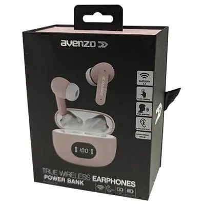 Avenzo AV-TW5010P - Auriculares Bluetooth TWS Rosas Todos los auriculares | AVENZO