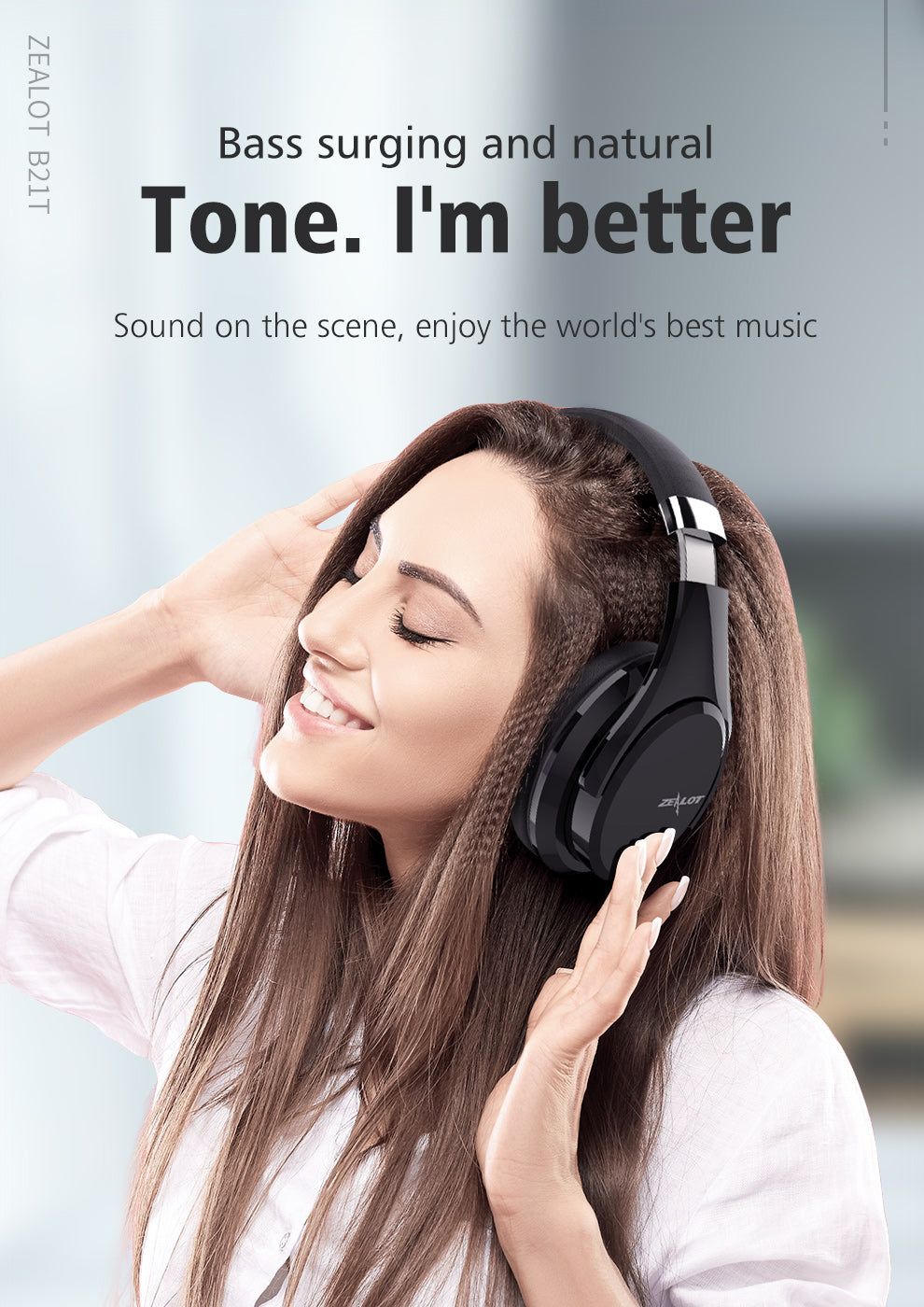 B21 Bluetooth Headphones with Touch Control | Hifi Media Store