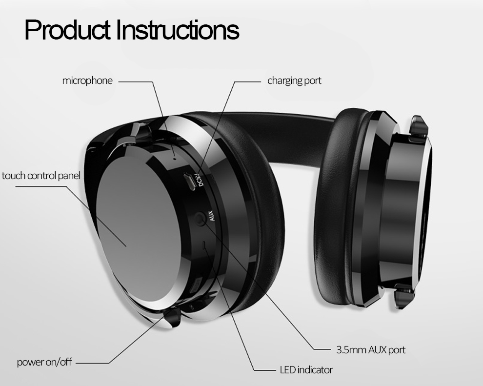 B21 Bluetooth Headphones with Touch Control | Hifi Media Store