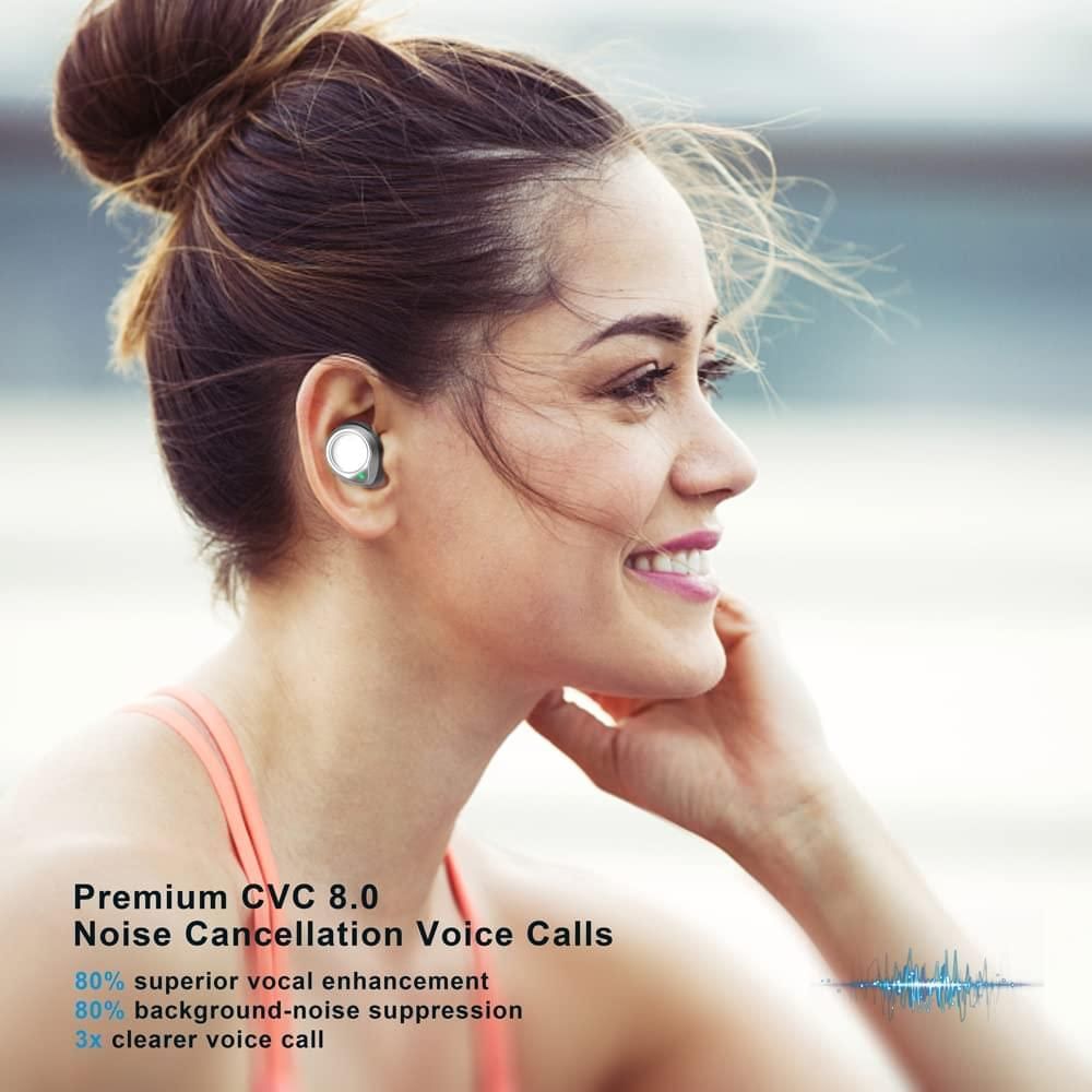 BE1036S Bluetooth Earbuds with CVC Noise Cancelling | Hifi Media Store