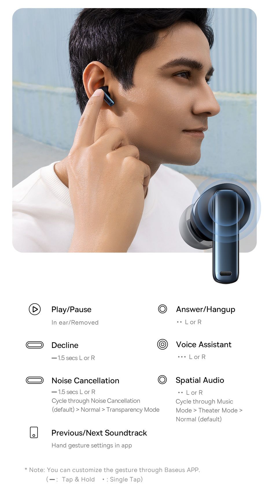 Bowie M2s Bluetooth Earbuds with ANC and Spatial Audio | Hifi Media Store