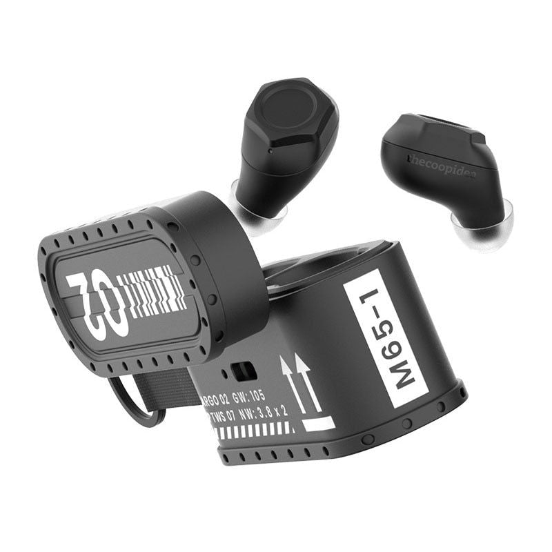 CARGO 02 TWS Bluetooth Earbuds Military Style Design Black | Hifi Media Store