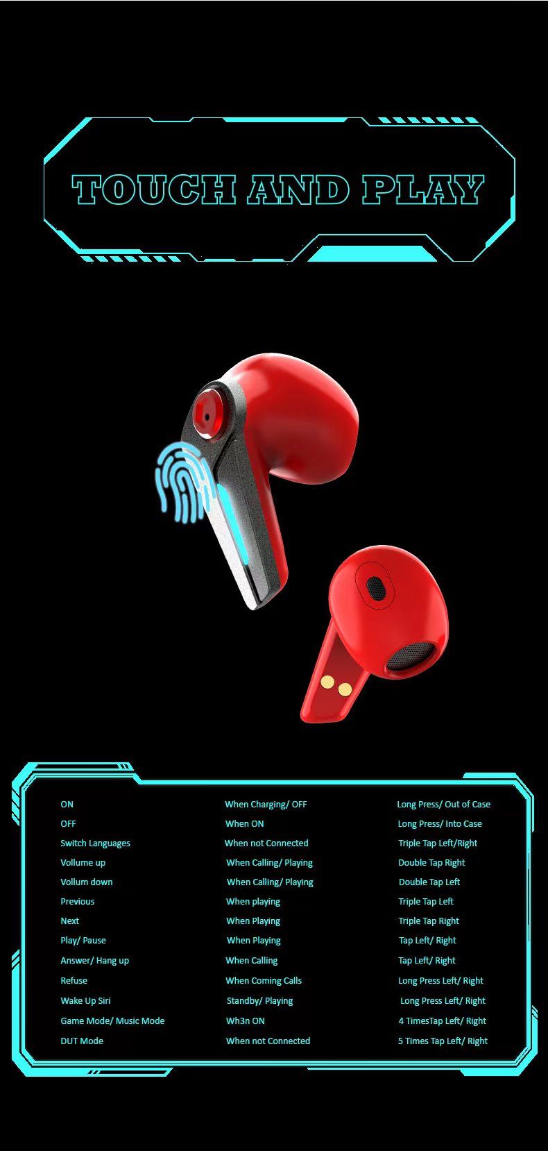 CD-3 TWS Bluetooth earbuds with Mecha design | Hifi Media Store