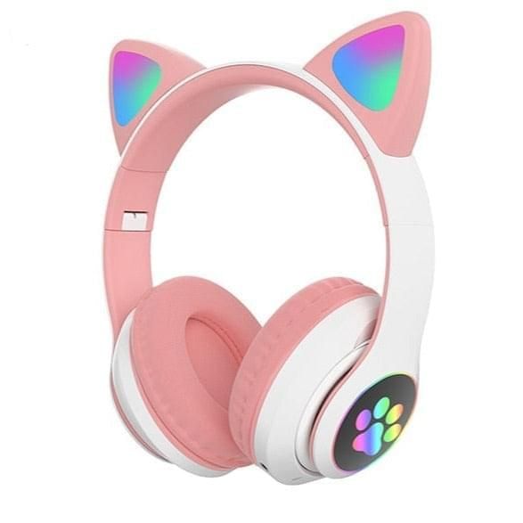 Cat Wireless Headphone model AKS28 With LED RGB | Hifi Media Store