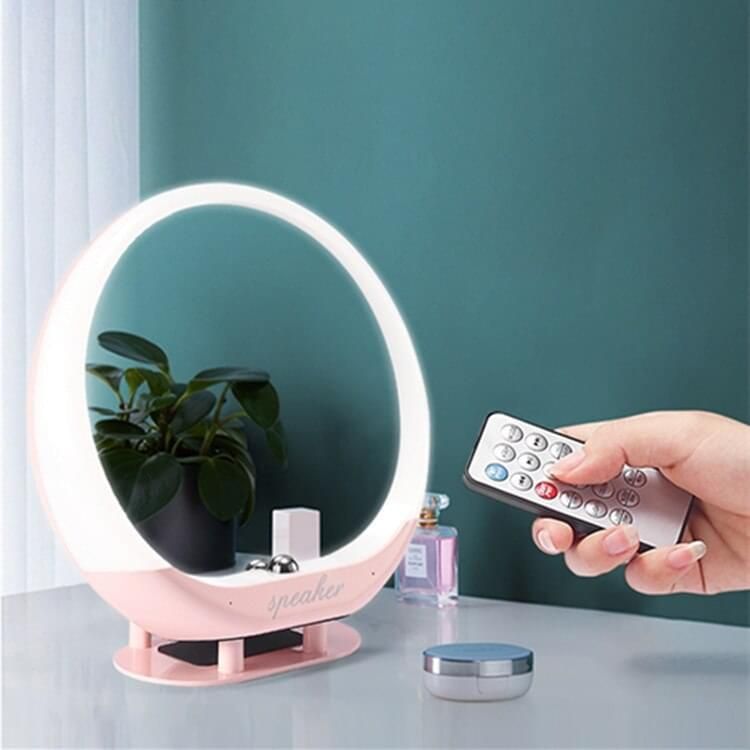 Cosmetic Mirror and Bluetooth Speaker with Ambient Light Default Title | Hifi Media Store