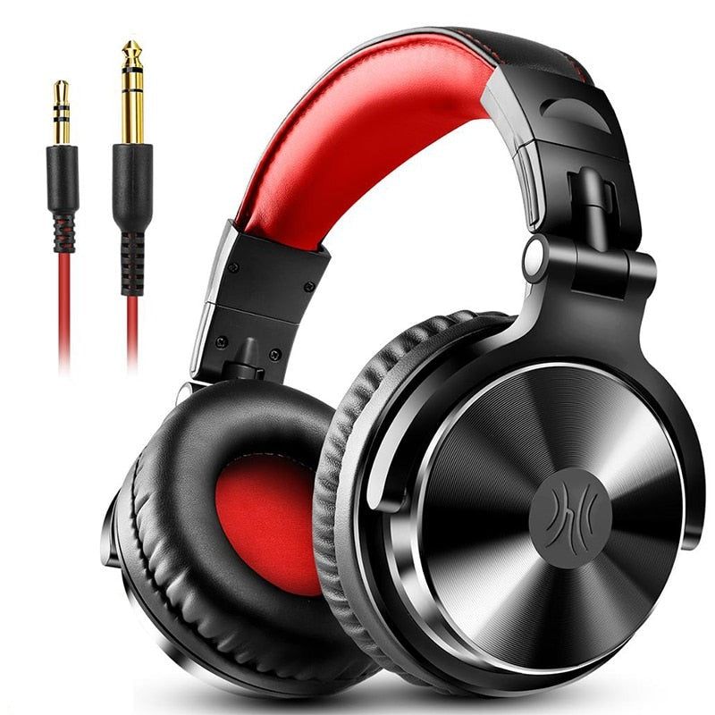 PRO 10 - Auriculares con Cable para Estudio/DJ Con Micrófono Pro-10-Rojo Global 0 | Hifi Media Store