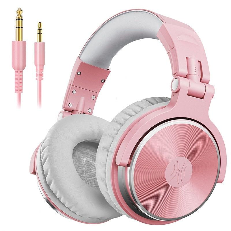 PRO 10 - Auriculares con Cable para Estudio/DJ Con Micrófono Pro-10-Rosa Global 0 | Hifi Media Store