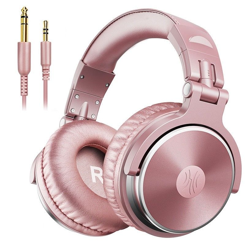 PRO 10 - Auriculares con Cable para Estudio/DJ Con Micrófono Pro-10-Oro Rosa Global 0 | Hifi Media Store