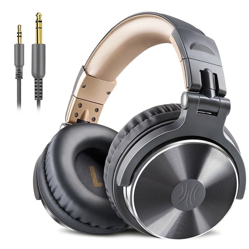 PRO 10 - Auriculares con Cable para Estudio/DJ Con Micrófono Pro-10-Gris Global 0 | Hifi Media Store