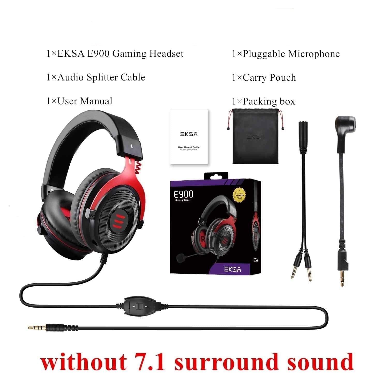 E900 Headset Gamer with Microphone and 7.1 Surround Sound E900 Red Global 0 | Hifi Media Store