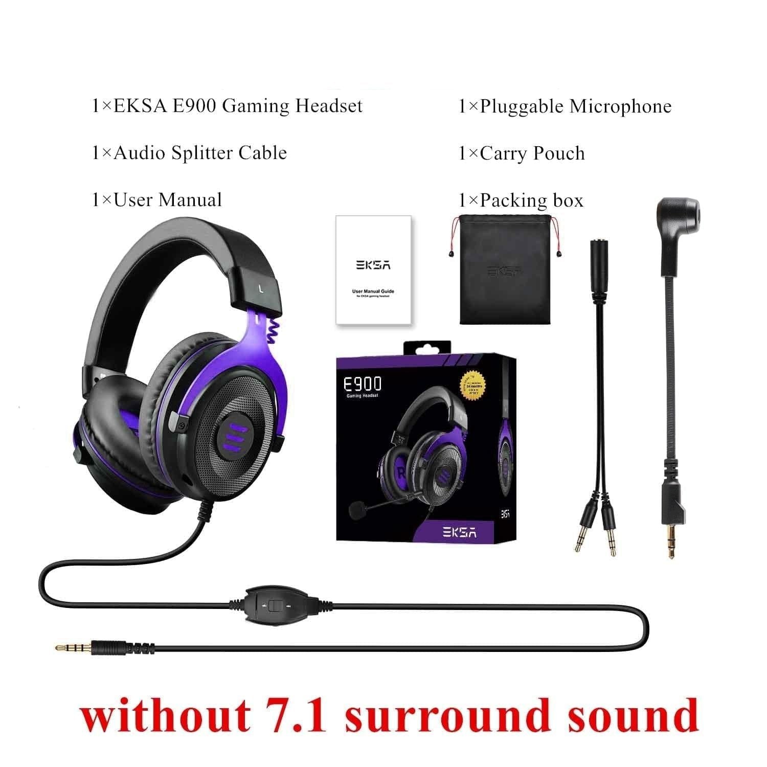 E900 Headset Gamer with Microphone and 7.1 Surround Sound E900 Purple Global 0 | Hifi Media Store
