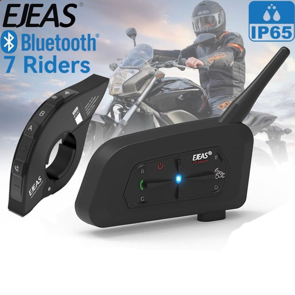 EJEAS V7 Intercomunicador Bluetooth para Moto con Control Remoto | Hifi Media Store