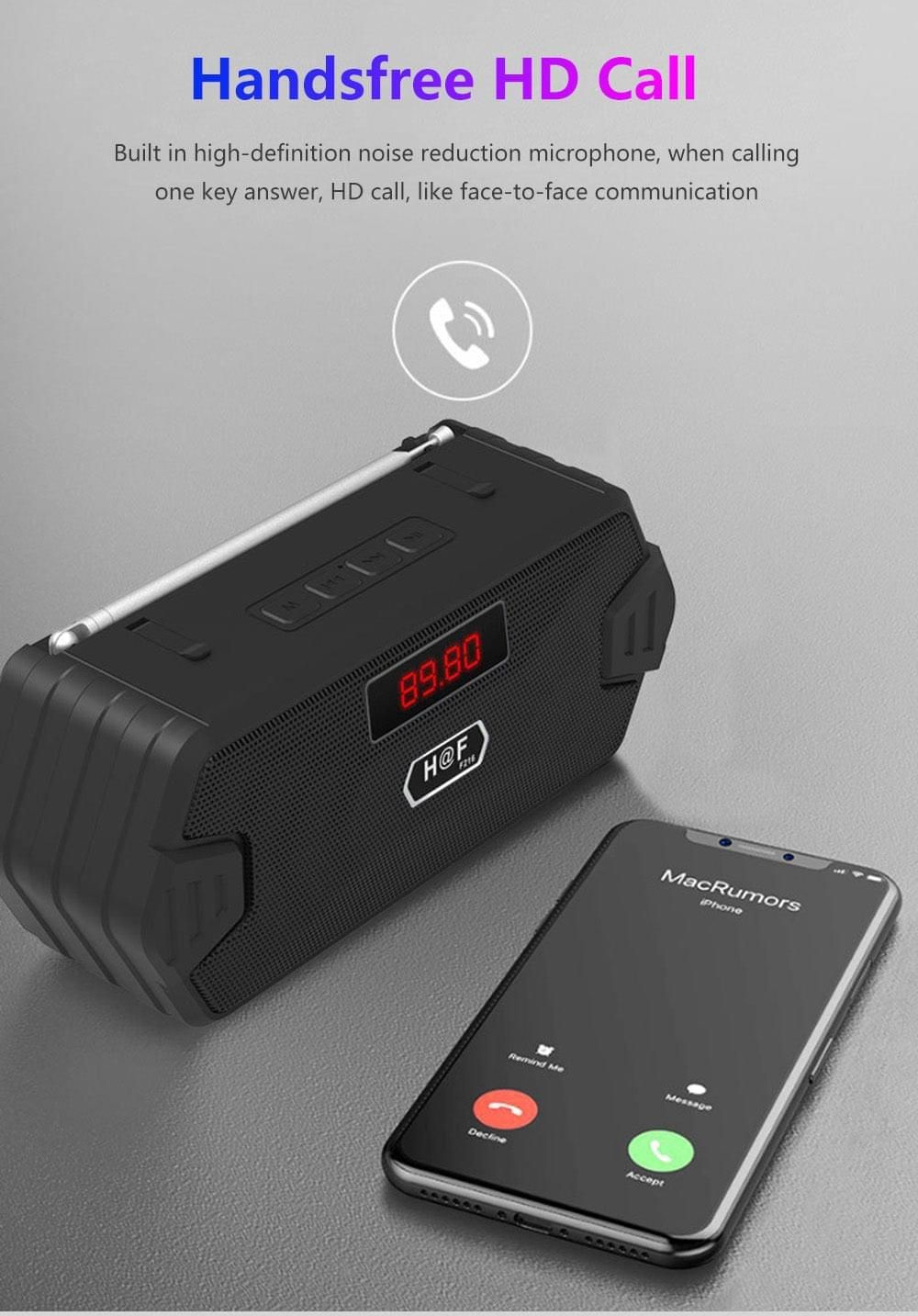 F216 Portable Bluetooth Speaker With FM Radio | Hifi Media Store