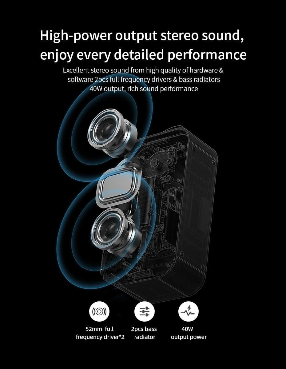 F60 40W Bluetooth Speaker with Class D | Hifi Media Store