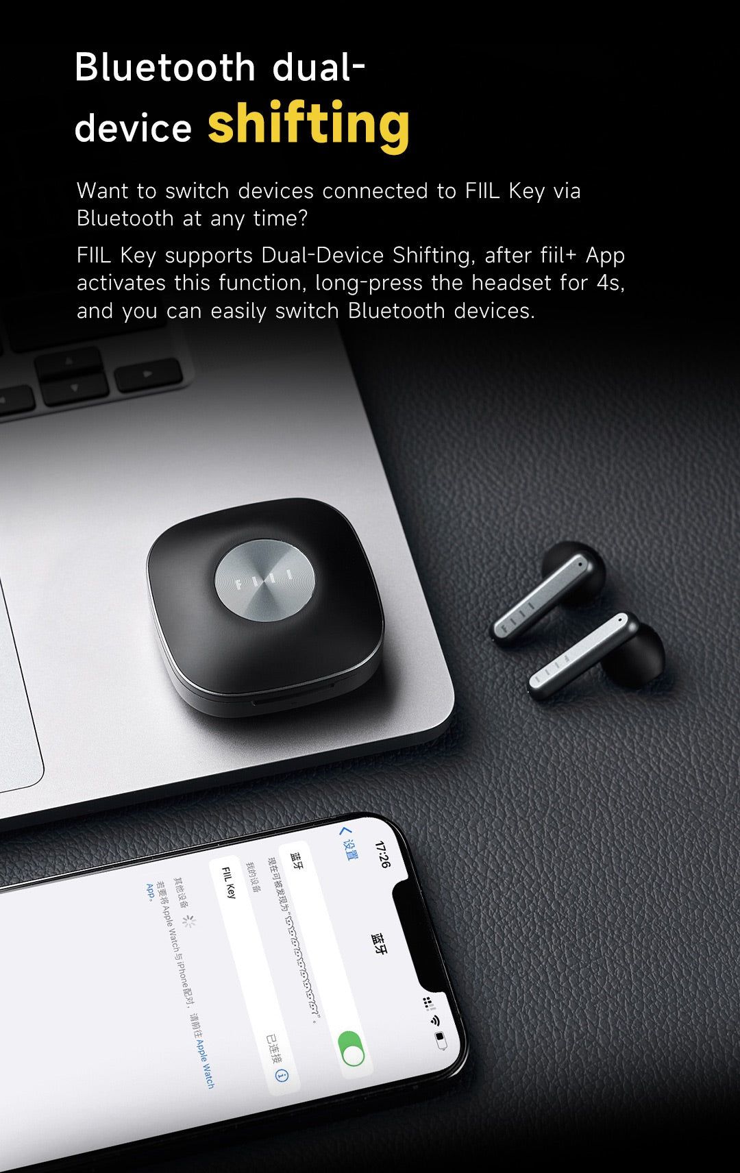 FIIL Key Bluetooth Earbuds with Dual-Mic | Hifi Media Store