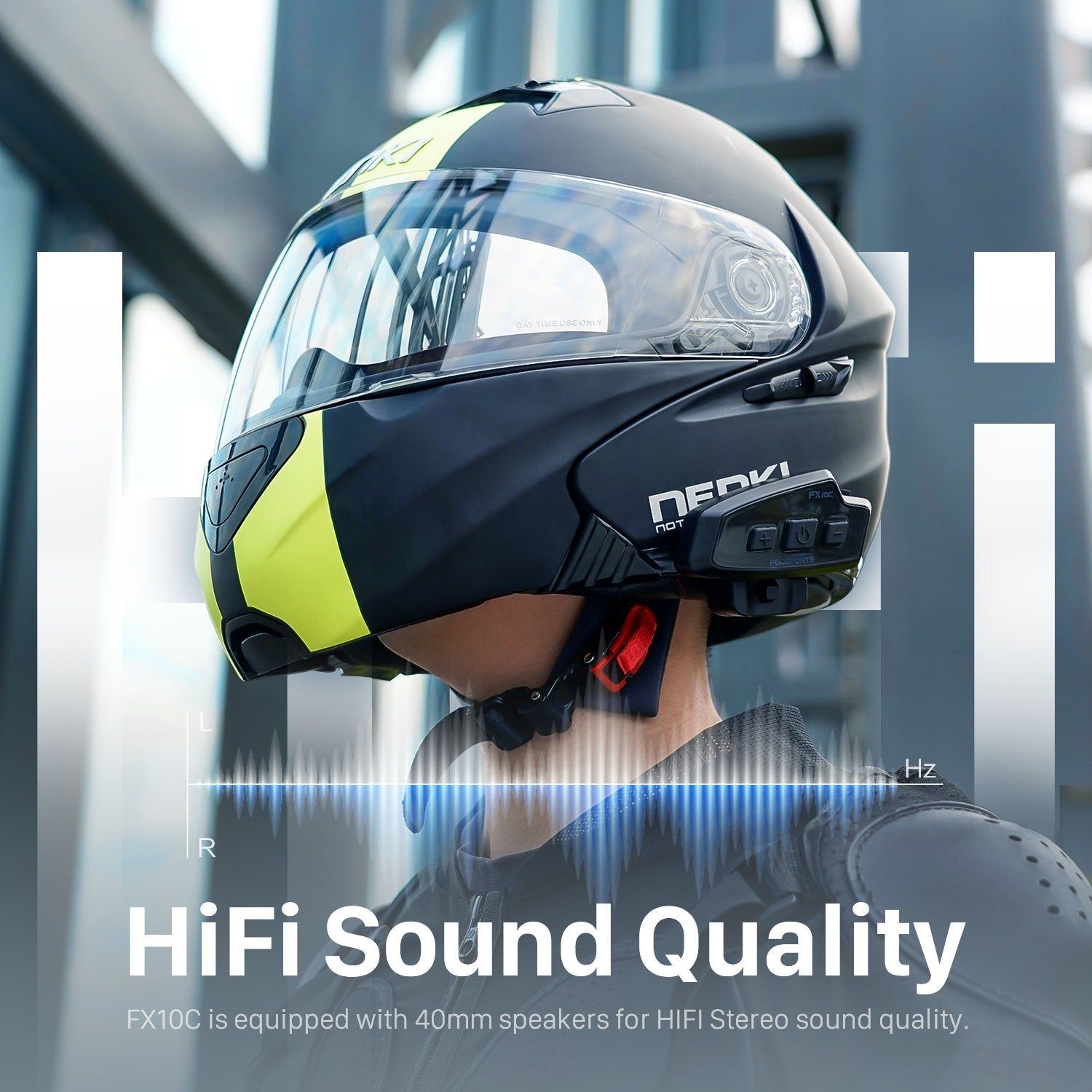 Fodsports FX10C Motorcycle Bluetooth Mesh Intercom | Hifi Media Store