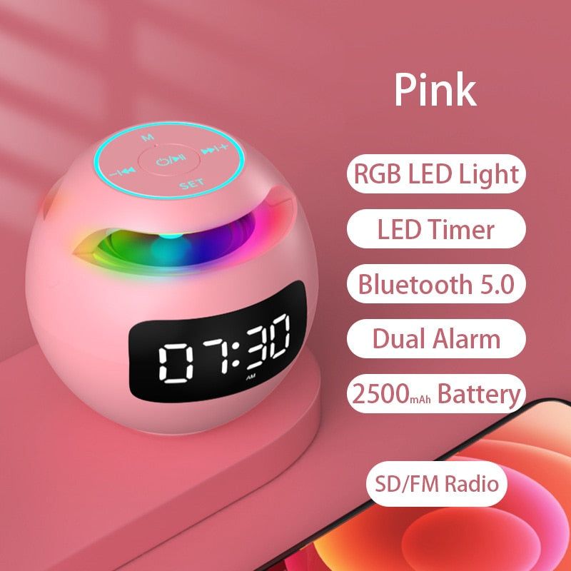 G90 Speaker Alarm Clock with Radio and LED Lights | Hifi Media Store
