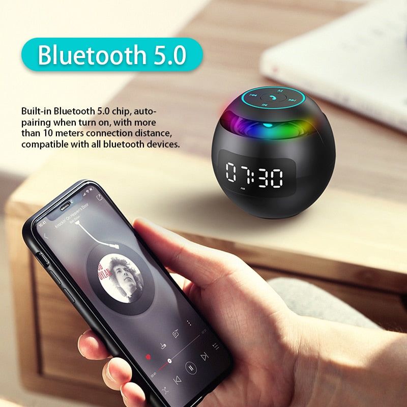 G90 Speaker Alarm Clock with Radio and LED Lights | Hifi Media Store