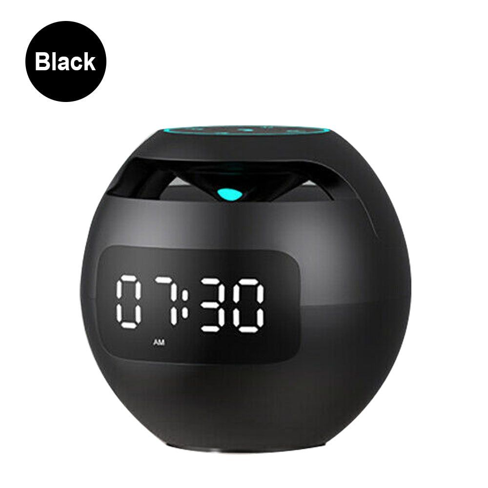 G90 Speaker Alarm Clock with Radio and LED Lights Black | Hifi Media Store