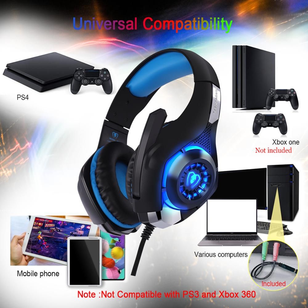 GM-1 Gaming Headset With Surround Stereo Sound With LED Lights | Hifi Media Store