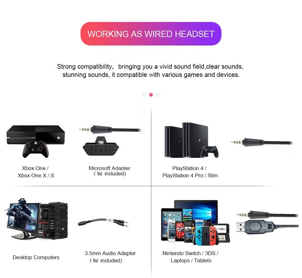 GW100 Gaming Headset Wireless+Wired | Hifi Media Store