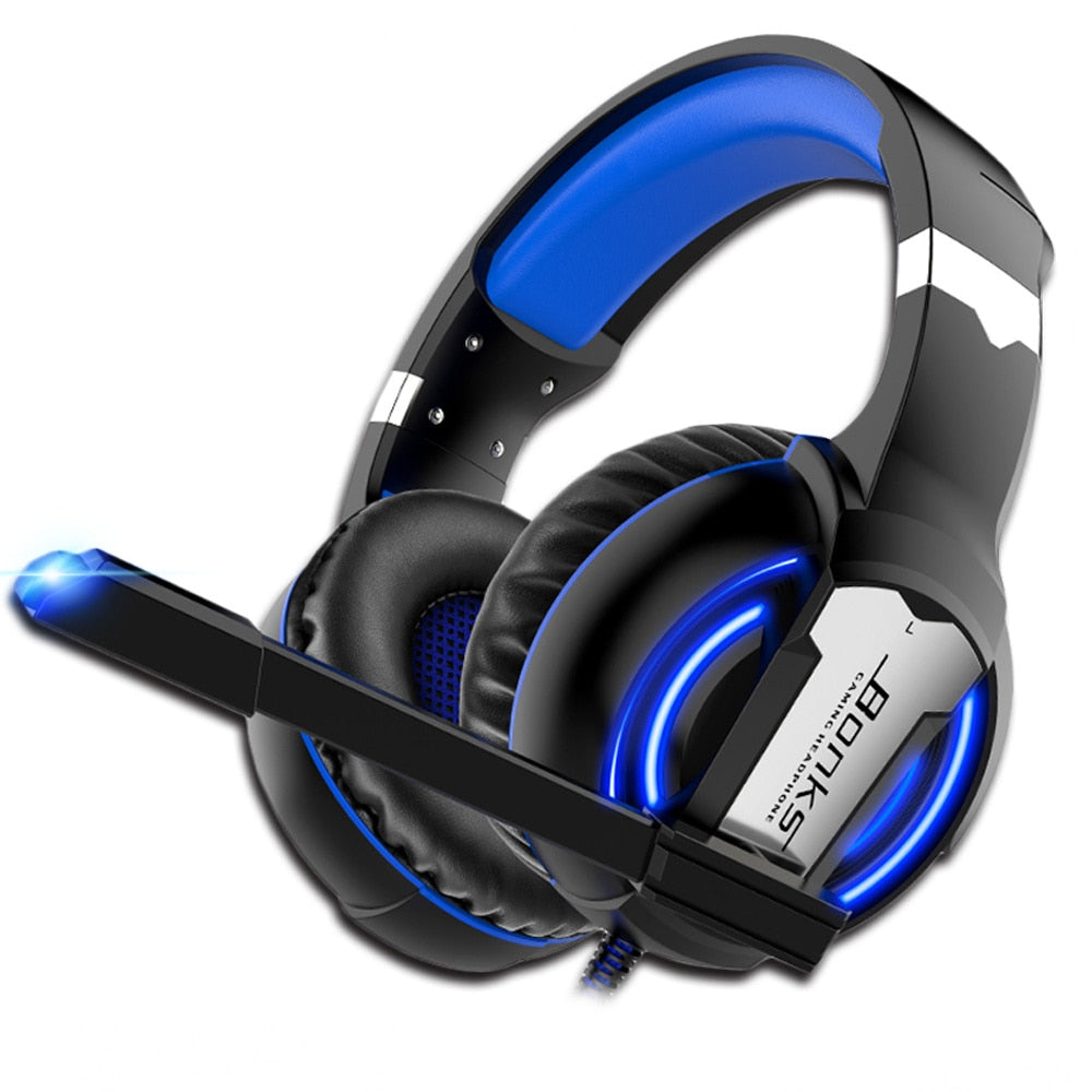 Gaming Headset Wired Model G1 with Microphone G1 BLUE (blue light) Global 0 | Hifi Media Store