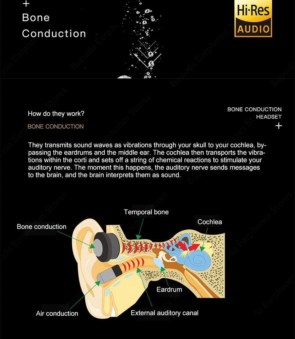 H16 Auriculares de Conducción Ósea con Micrófono Incorporado | Hifi Media Store