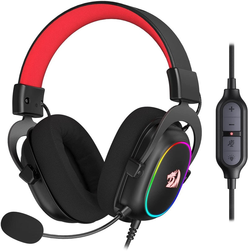 H510 Zeus X Wired Gaming Headset With RGB Lighting And 7.1 Surround For PC PS4 Black Global | Hifi Media Store