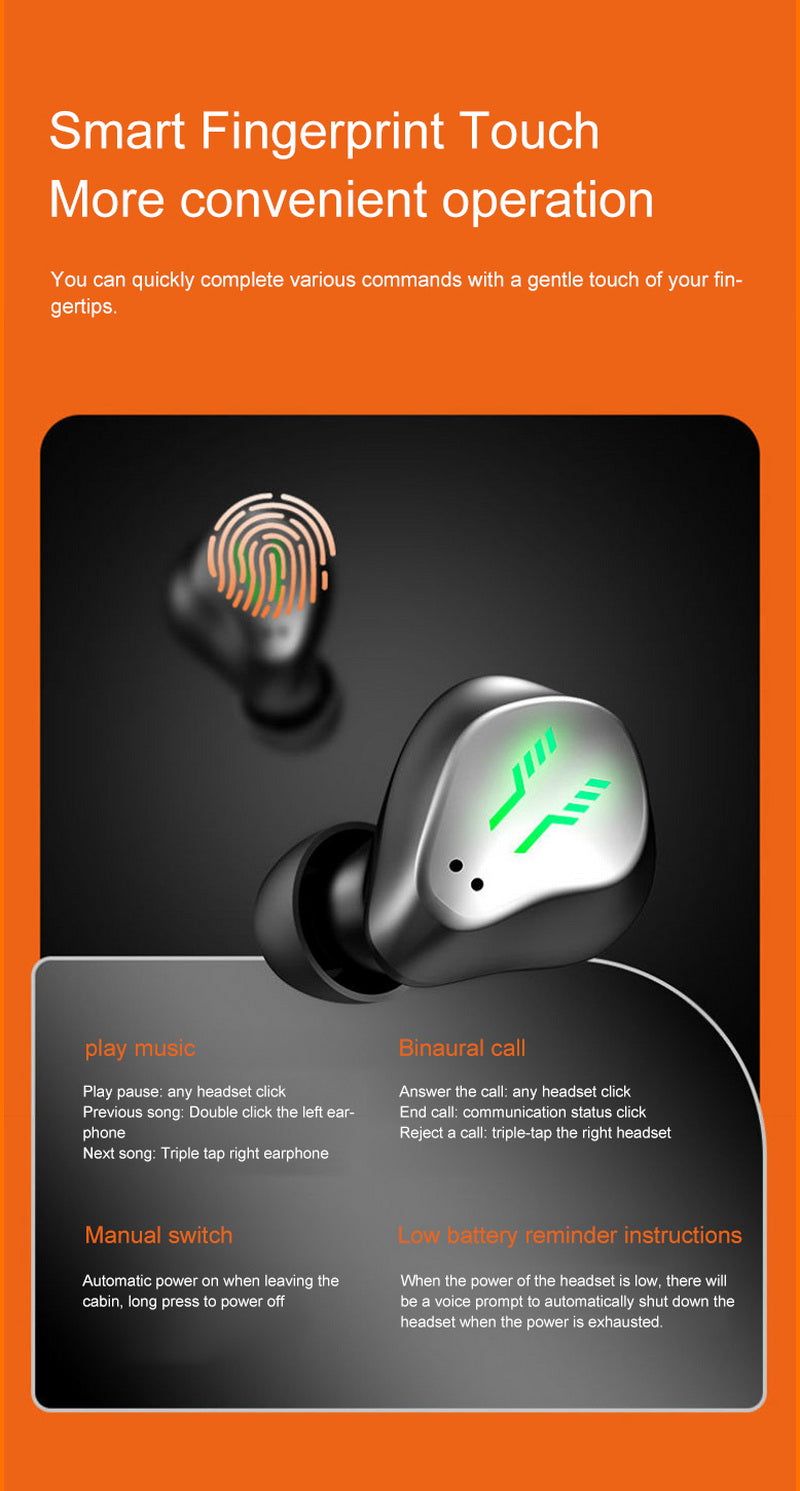 H9 Bluetooth Mechanical Gaming Earbuds | Hifi Media Store