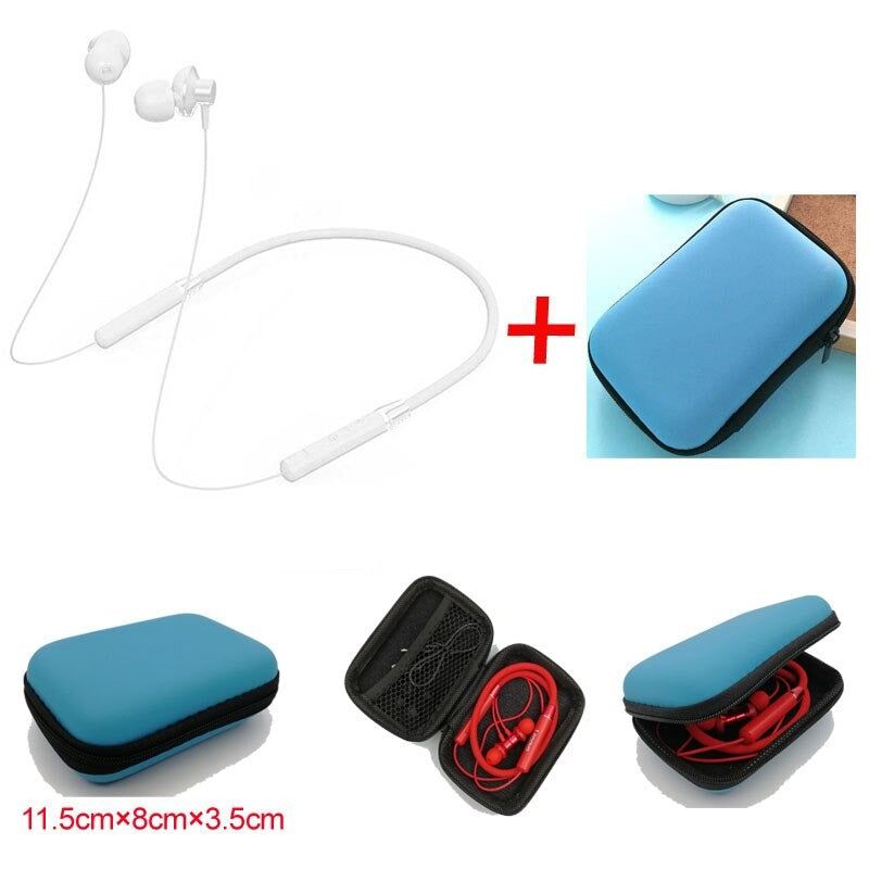HE05 Bluetooth Magnetic Earbuds with Neckband White with bag | Hifi Media Store