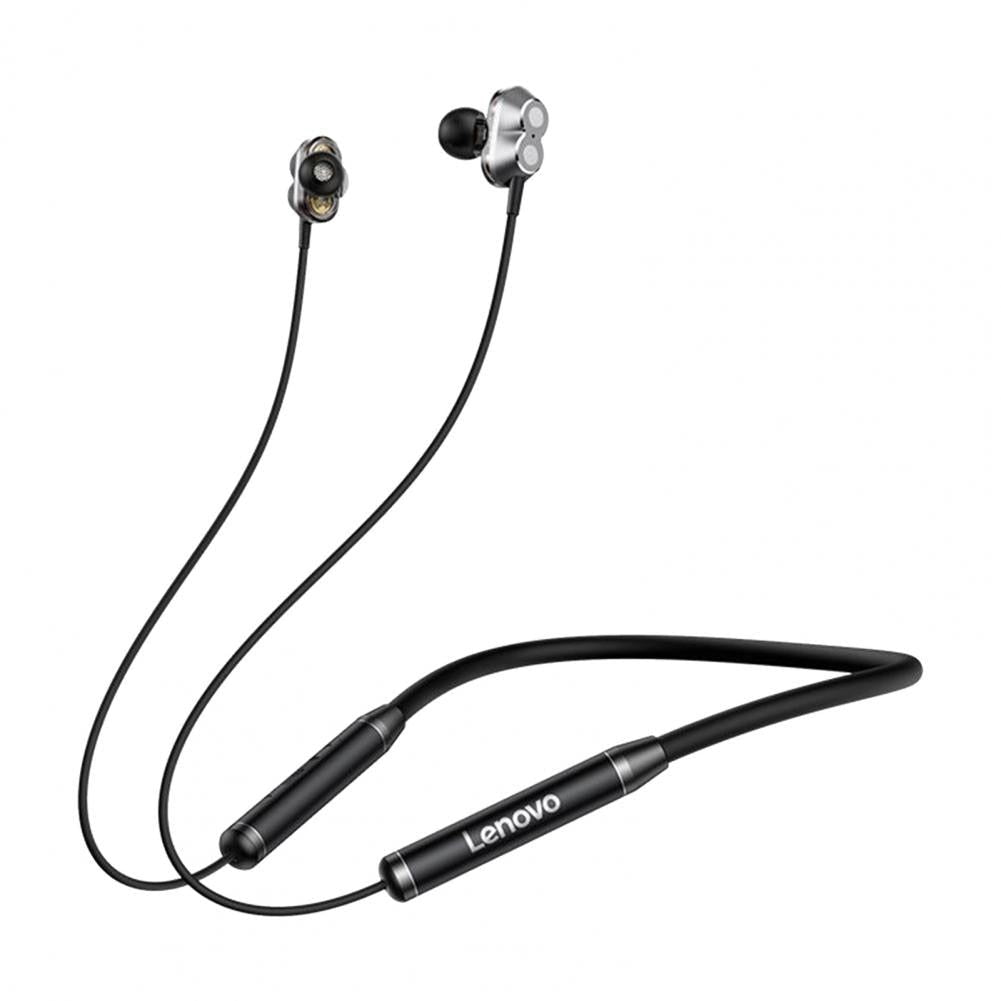 HE08 Earbuds with Neckband Black | Hifi Media Store