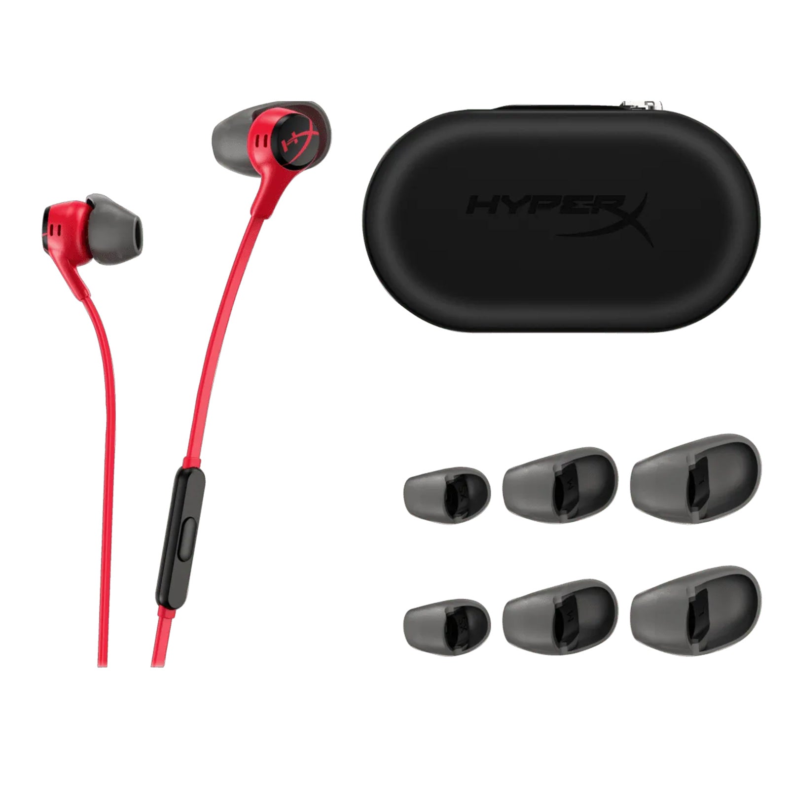 HyperX Earbuds II - Auriculares Gaming Intraurales con Micrófono Rojos Todos los auriculares | HYPERX