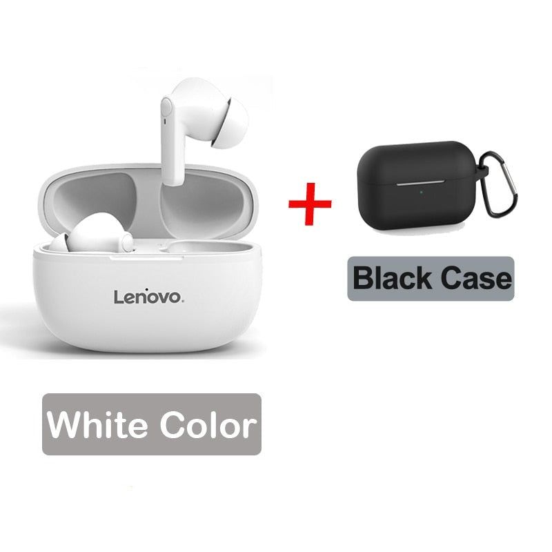 HT05 TWS Bluetooth Earbuds HT05 White and Black Case | Hifi Media Store