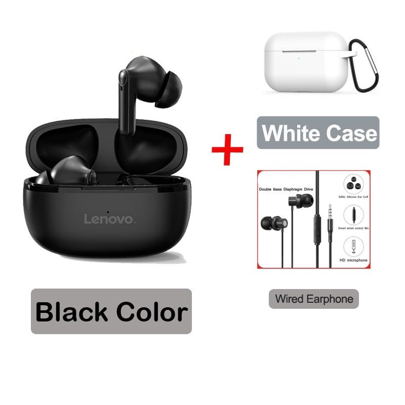 HT05 TWS Bluetooth Earbuds HT05 Black TW13 White Case | Hifi Media Store