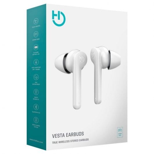 Hiditec Vesta - Auriculares Intraurales Bluetooth Blancos Todos los auriculares | HIDITEC